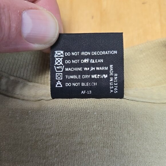 Vintage Wood Badge Fox Single Stitch Tee Shirt Adult Size Large 1982 BSA Sketch - Picture 9 of 9